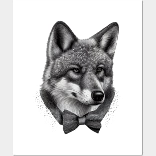 Gentleman wolf Posters and Art